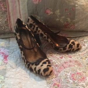 J. Crew leopard  heels size 6.5